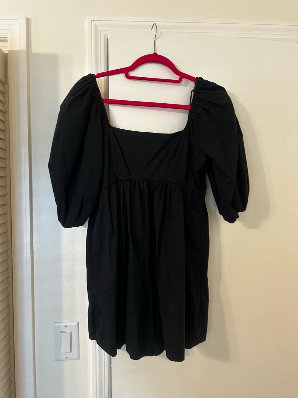 Abercrombie & fitch Black Puff Sleeve romper